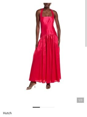 Hutch Fuchsia Halter Maxi Dress